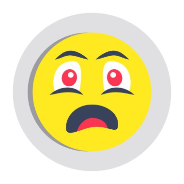 Emoji yüzünün güzel bir tasarımı.