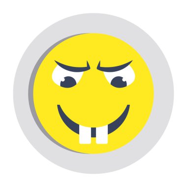 Emoji yüzünün güzel bir tasarımı.