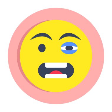 Gülen emojinin simge tasarımı