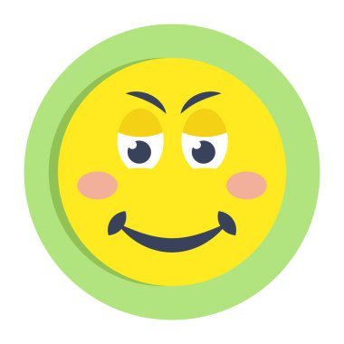 Yüzü kızaran modern tasarım simgesi