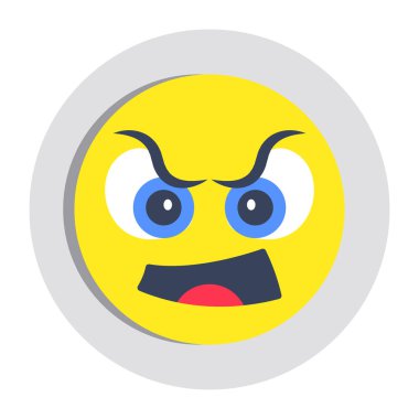 Şaşırmış yüzün yaratıcı tasarım simgesi