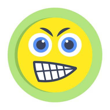 Emoji yüzünün güzel bir tasarımı.