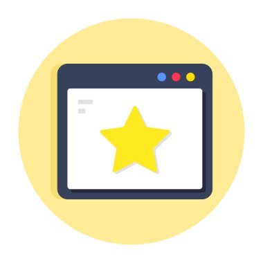 Web reytinglerinin vektör tasarımı