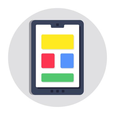 Mobil tasarımın modern tasarım simgesi