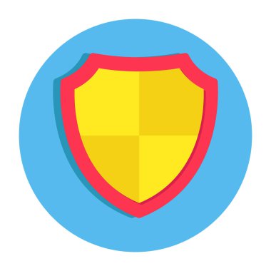 Güvenlik kalkanının düzenlenebilir tasarım simgesi