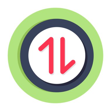 Veri aktarımının renkli tasarım simgesi