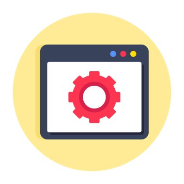 A unique design icon of web setting