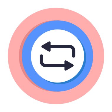 Veri aktarımının renkli tasarım simgesi