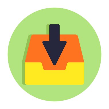 Gelen kutusunun premium indirme simgesi