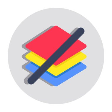 Katmansız bir düzenlenebilir tasarım simgesi