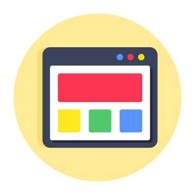 Modern design icon of web design