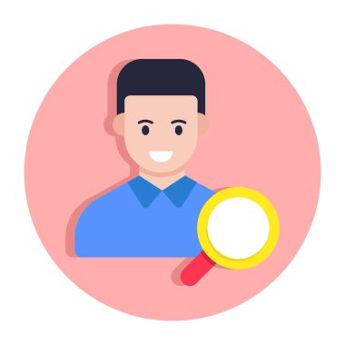 Arama kişisinin düzenlenebilir tasarım simgesi