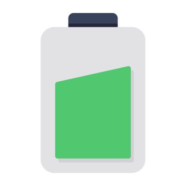 Mobil pilin düz tasarım simgesi