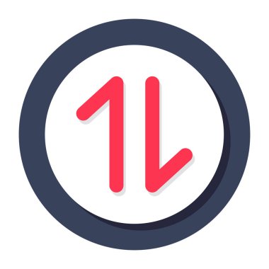 Veri aktarımının renkli tasarım simgesi