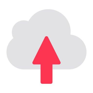Modern design icon of cloud upload