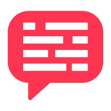 Sohbet baloncuğunun moda tasarım simgesi