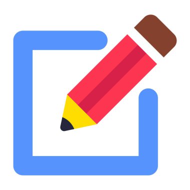 Yazmanın renkli tasarım simgesi