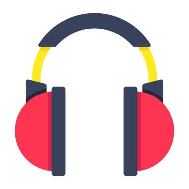 An icon design of headphones