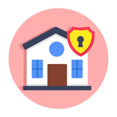 Ev güvenliğinin Simge tasarımı