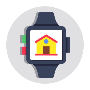 Akıllı saatin güzel bir tasarım simgesi