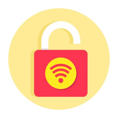 Akıllı kilidin mükemmel tasarım simgesi