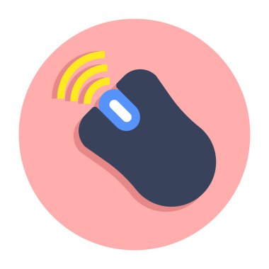 Akıllı farenin düz tasarım simgesi