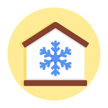 Ev klimasının modaya uygun tasarım simgesi