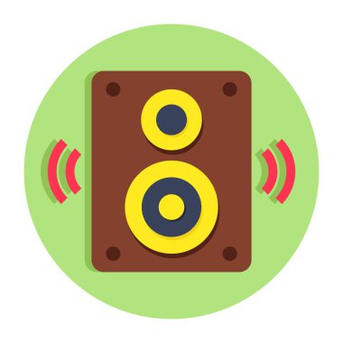 Konuşmacının modaya uygun tasarım simgesi