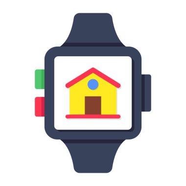 Akıllı saatin güzel bir tasarım simgesi