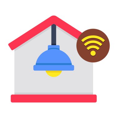 Ev ışığının renkli tasarım simgesi