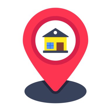 Ev konumunun modern tasarım simgesi