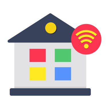 Akıllı evin modern tasarım simgesi