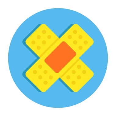 İlk yardım bandajlarının mükemmel tasarım simgesi