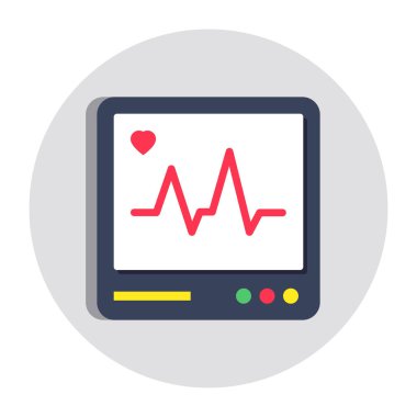 ecg monitörünün eşsiz bir tasarım simgesi