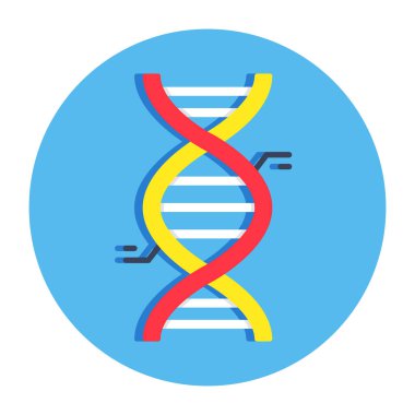 DNa icon in flat design