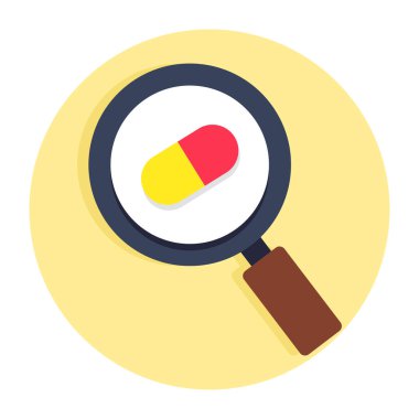Perfect design icon of search medicine