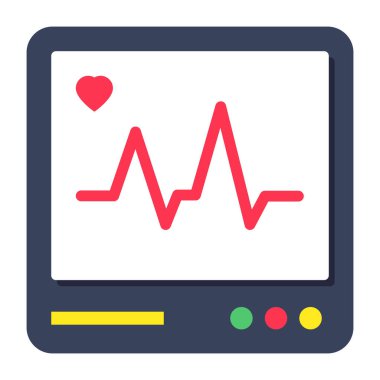 ecg monitörünün eşsiz bir tasarım simgesi