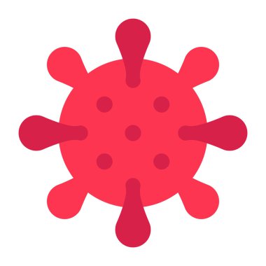 COVID-19 'un düz tasarım simgesi