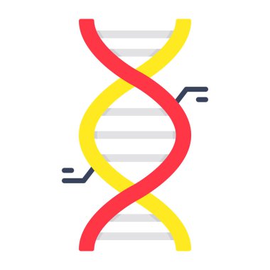 DNa icon in flat design
