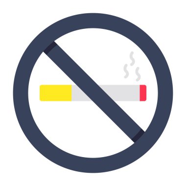 Sigara içilmemesinin yaratıcı tasarım simgesi