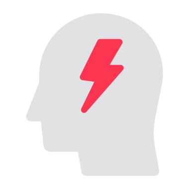 An icon design of brain power