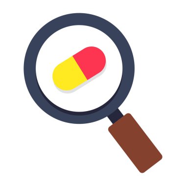 Perfect design icon of search medicine