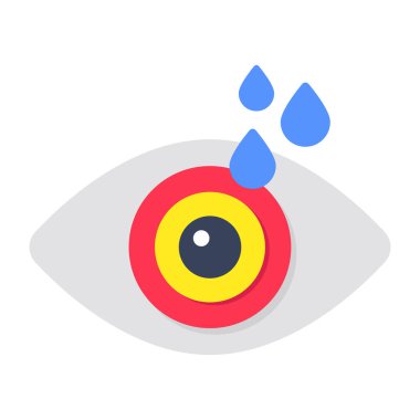 Göz damlasının modern tasarım simgesi