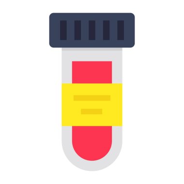 Örnek tüpün, laboratuvar aletlerinin düzenlenebilir tasarım simgesi