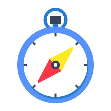 Bir düz dizayn pusula simgesi