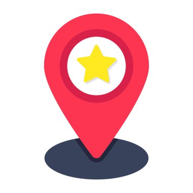 Sevilen konuma sahip düz tasarım simgesi