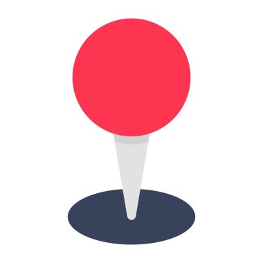 Konum iğnesinin mükemmel tasarım simgesi