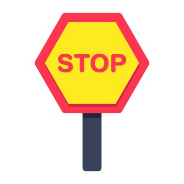 Stop panosunun mükemmel tasarım simgesi