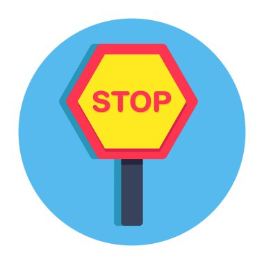 Stop panosunun mükemmel tasarım simgesi