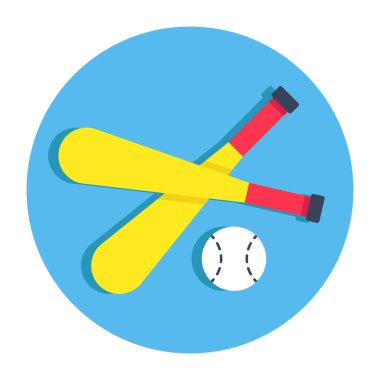 Beyzbolun düzenlenebilir tasarım simgesi